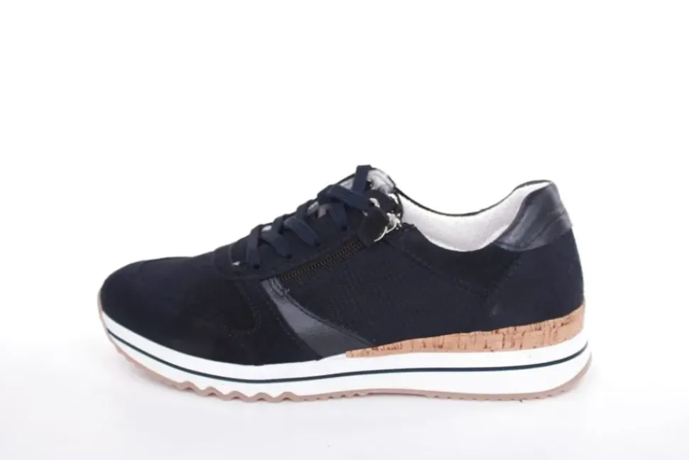 ACO CLAIRE 23 Damen Sneaker Nubukleder Wechselfußbett blau S13 1207/10233