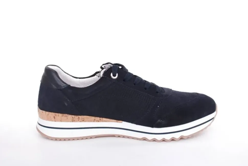 ACO CLAIRE 23 Damen Sneaker Nubukleder Wechselfußbett blau S13 1207/10233