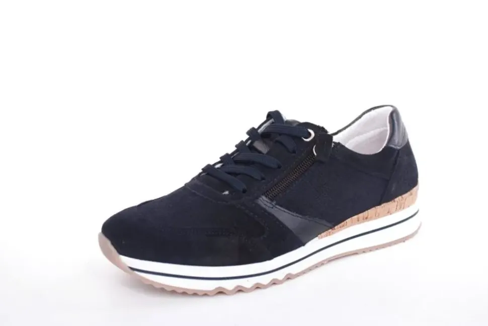 ACO CLAIRE 23 Damen Sneaker Nubukleder Wechselfußbett blau S13 1207/10233