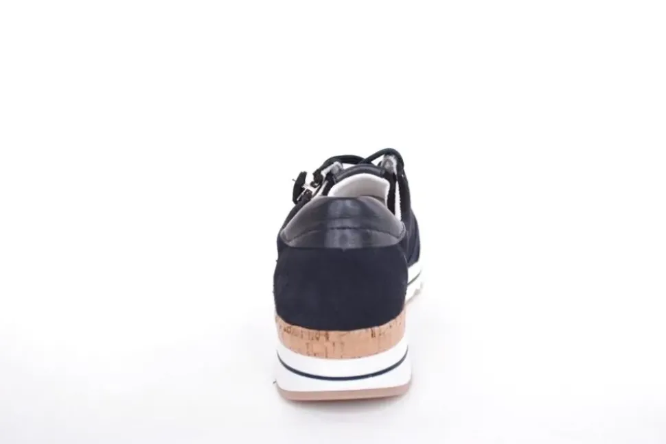 ACO CLAIRE 23 Damen Sneaker Nubukleder Wechselfußbett blau S13 1207/10233