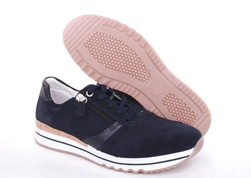 ACO CLAIRE 23 Damen Sneaker Nubukleder Wechselfußbett blau S13 1207/10233