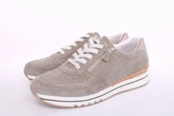 ACO CLAIRE 18 Damen Sneaker Nubukleder Wechselfußbett grün S13 1207/9976