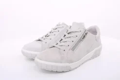 ACO Damen Halbschuh Rauleder H- Weite Wechselfußbett grau blau S14 1368/1312