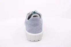 ACO Damen Halbschuh Rauleder H- Weite Wechselfußbett grau blau S14 1368/1312