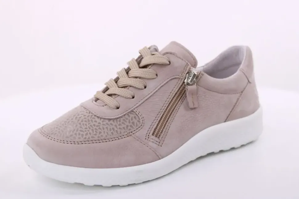 ACO Damen Sneaker Halbschuh K- Weite Wechselfußbett beige blau S14 1420/11614