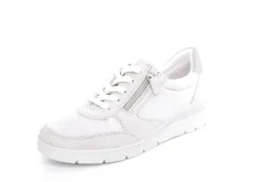 ACO LUNA 18 Damen Sneaker Leder/ Textil Wechselfußbett florales Muster grau S13 863/9309