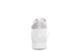 ACO LUNA 18 Damen Sneaker Leder/ Textil Wechselfußbett florales Muster grau S13 863/9309