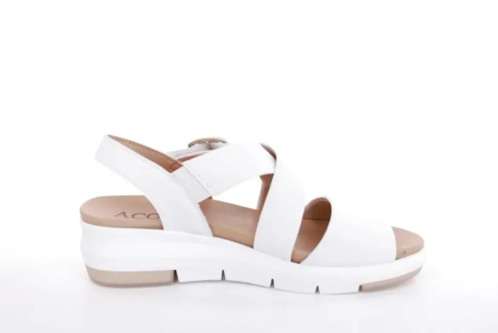 ACO MAIRA 07 Damen Sandale Leder Wechselfußbett weiß S13 1300/10927