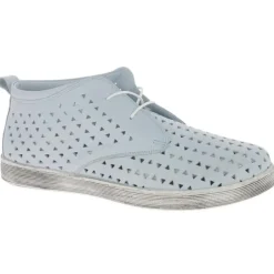 Andrea Conti Schnürschuh Leder Lochmuster blau S14 0349655821
