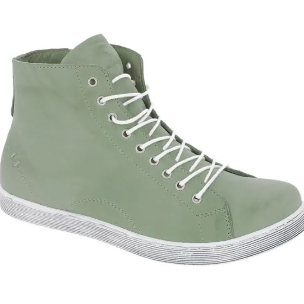 Andrea Conti Sneaker High Schnürer Leder peppermint S13 0341500208