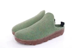 ASPORTUGUESAS Damen Pantolette Wolle Kork vegan Nachhaltig grün S22 P018023053