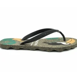 ASPORTUGUESAS Zehentrenner FlipFlop schwarz Papagei  P018116005
