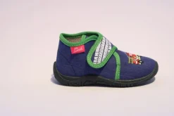 Beck Hausschuh Jungen Feuerwehr blau 677/34