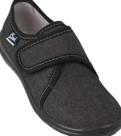 Beck Hausschuh Jungen Klettverschluss schwarz 550/02
