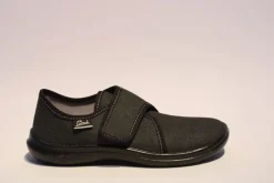 Beck Hausschuh Jungen Klettverschluss schwarz 550/02