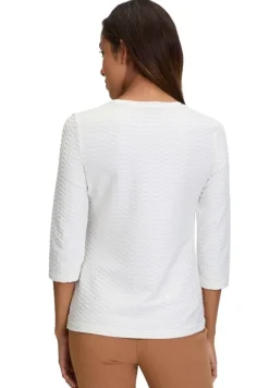 Betty Barclay Basic 3/4 Arm Shirt BLAU / SCHWARZ / WEIß 21582794
