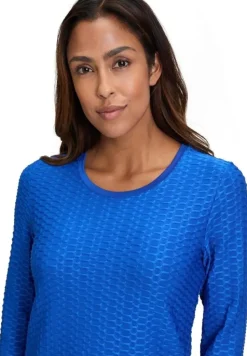 Betty Barclay Basic 3/4 Arm Shirt BLAU / SCHWARZ / WEIß 21582794