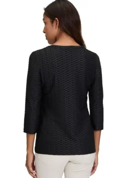 Betty Barclay Basic 3/4 Arm Shirt BLAU / SCHWARZ / WEIß 21582794