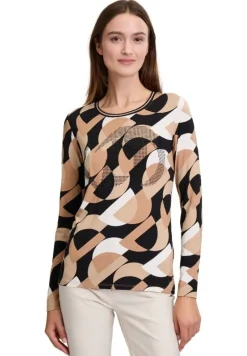 Betty Barclay Basic Shirt BEIGE/SCHWARZ PATTERN 23521059