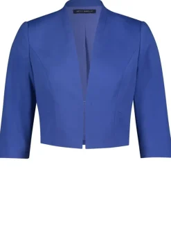 Betty Barclay Blazer 3/4 Arm Stehkragen adria blau S 13 42251856