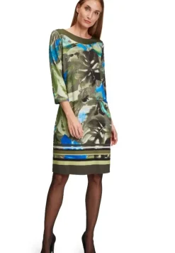 Betty Barclay Businesskleid 3/4 Arm khaki blau S12 11342996