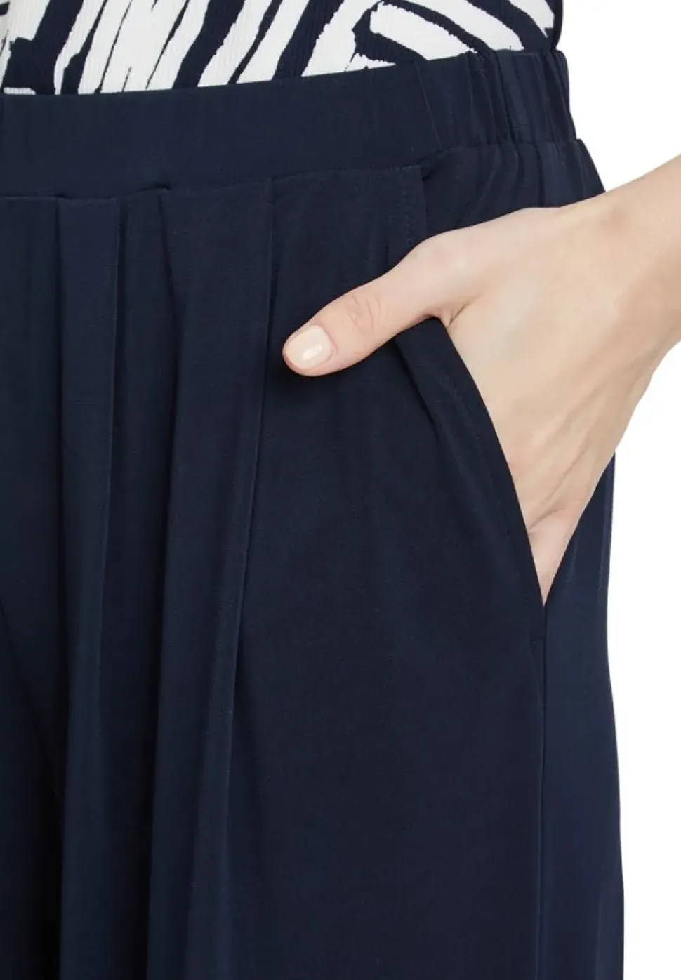 Betty Barclay Culotte elastischer Bund blau S12 65221217
