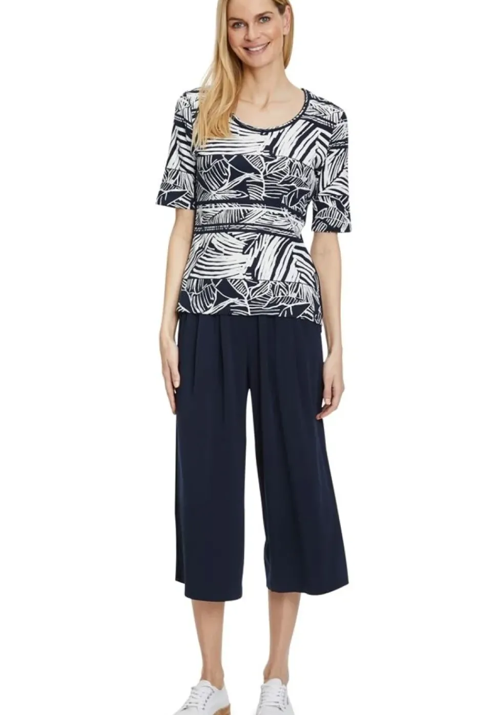 Betty Barclay Culotte elastischer Bund blau S12 65221217