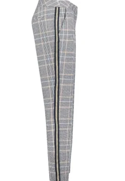 Betty Barclay Hose Regular Fit kariert blau beige 60791052