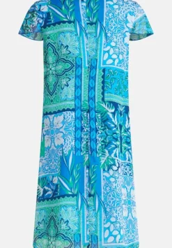 Betty Barclay Kleid Chiffon blau Knieumspielend S14 15782589