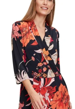 Betty Barclay Kleid Jersey 3/4 Arm floral blau rosa S12 11301029