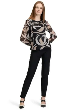 Betty Barclay Langarm-Shirt SCHWARZ/BEIGE PATTERN 23561099