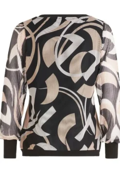 Betty Barclay Langarm-Shirt SCHWARZ/BEIGE PATTERN 23561099