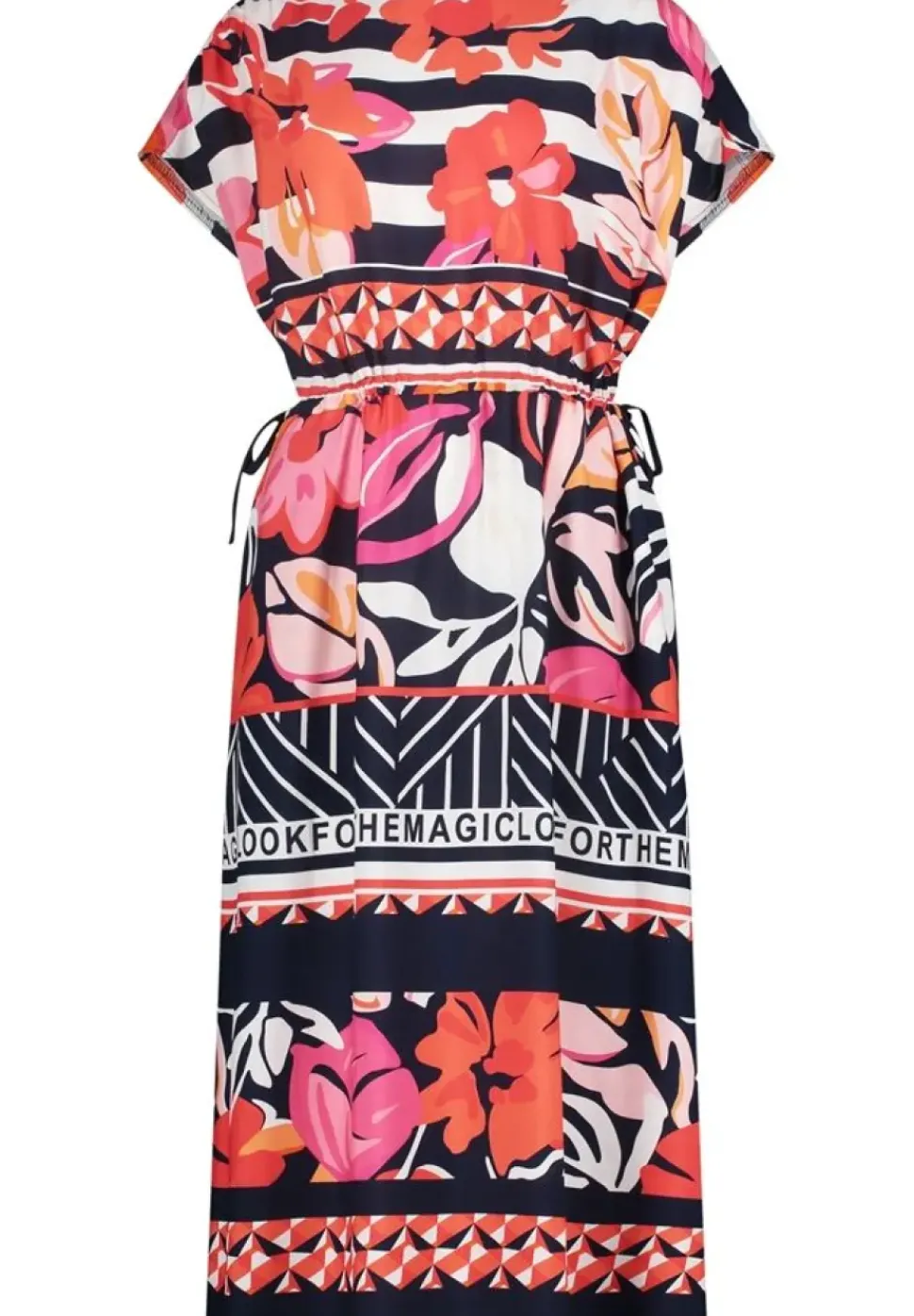 Betty Barclay Maxikleid florales Muster rot blau S13 13951957
