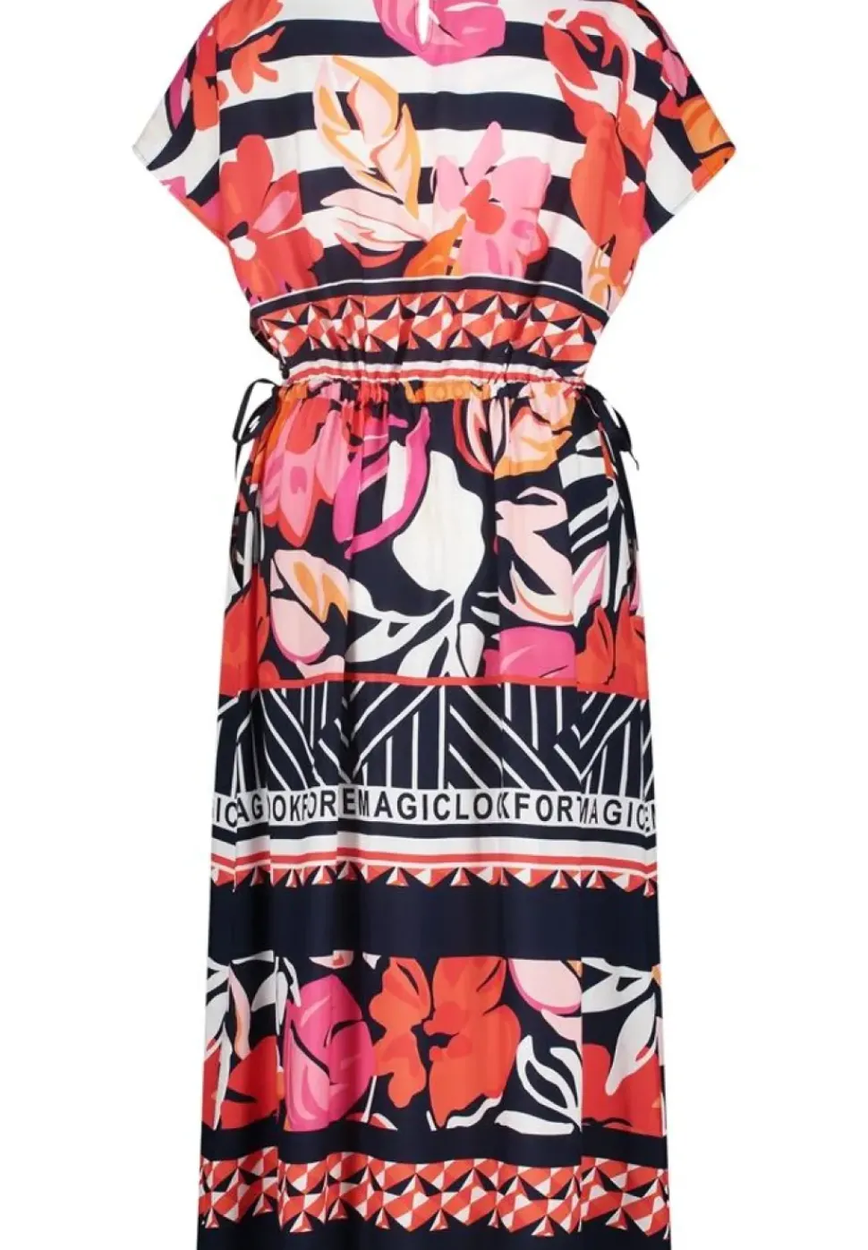 Betty Barclay Maxikleid florales Muster rot blau S13 13951957