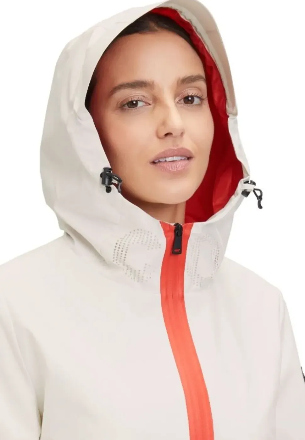 Betty Barclay Outdoor- Jacke Kapuze Zweiwege Reißverschluss weiß S14 76331520