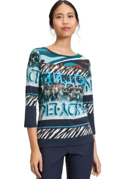 Betty Barclay Ringelshirt 3/4 Armlänge DUNKELBLAU GEMUSTERT 21862819