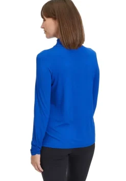 Betty Barclay Rollkragenshirt Raffung blau S23  28902063