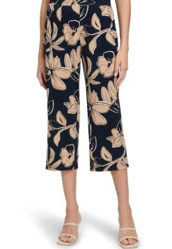 Betty Barclay Schlupfhose Floraler- Print Bundfalten blau S24 60272705