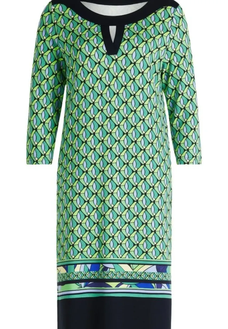 Betty Barclay Shirtkleid 3/4 Arm U- Boot Ausschnitt grün S14 15342531