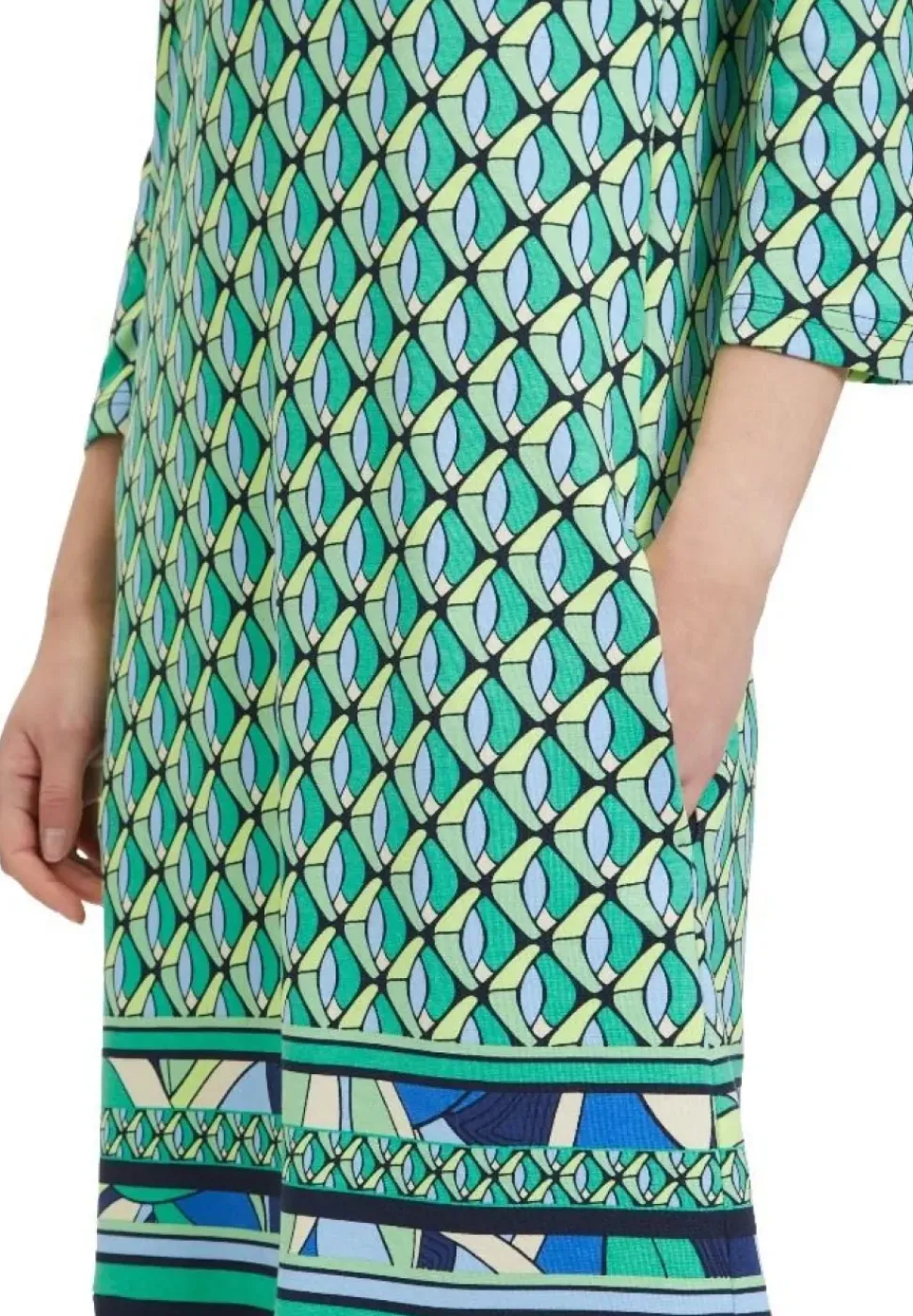 Betty Barclay Shirtkleid 3/4 Arm U- Boot Ausschnitt grün S14 15342531