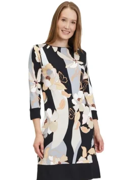 Betty Barclay Shirtkleid Floraler- Print  3/4 Arm schwarz S23 14122165