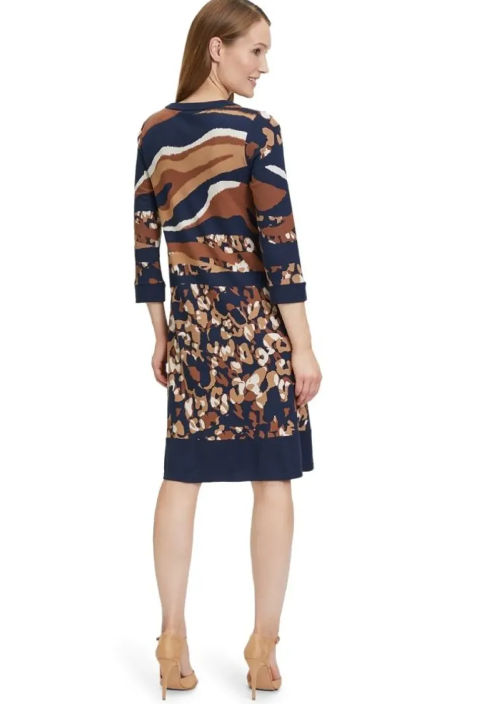 Betty Barclay Shirtkleid Print 3/4 Arm blau S23 14192166