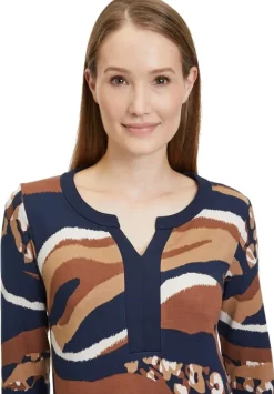 Betty Barclay Shirtkleid Print 3/4 Arm blau S23 14192166