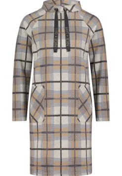 Betty Barclay Shirtkleid Stehkragen aufgesetzte Taschen grau S22  12321134