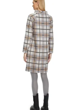 Betty Barclay Shirtkleid Stehkragen aufgesetzte Taschen grau S22 12321134