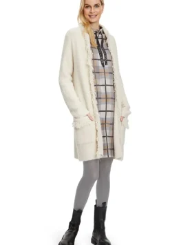 Betty Barclay Shirtkleid Stehkragen aufgesetzte Taschen grau S22 12321134