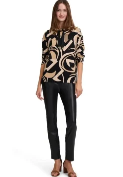 Betty Barclay Sweatshirt Stehkragen SCHWARZ/BEIGE PATTERN 23551066