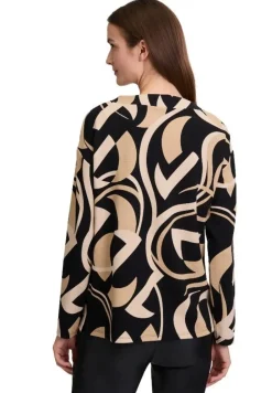 Betty Barclay Sweatshirt Stehkragen SCHWARZ/BEIGE PATTERN 23551066