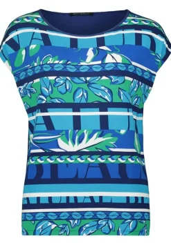 Betty Barclay T - Shirt Rundhals gemustert blau S14 20812218