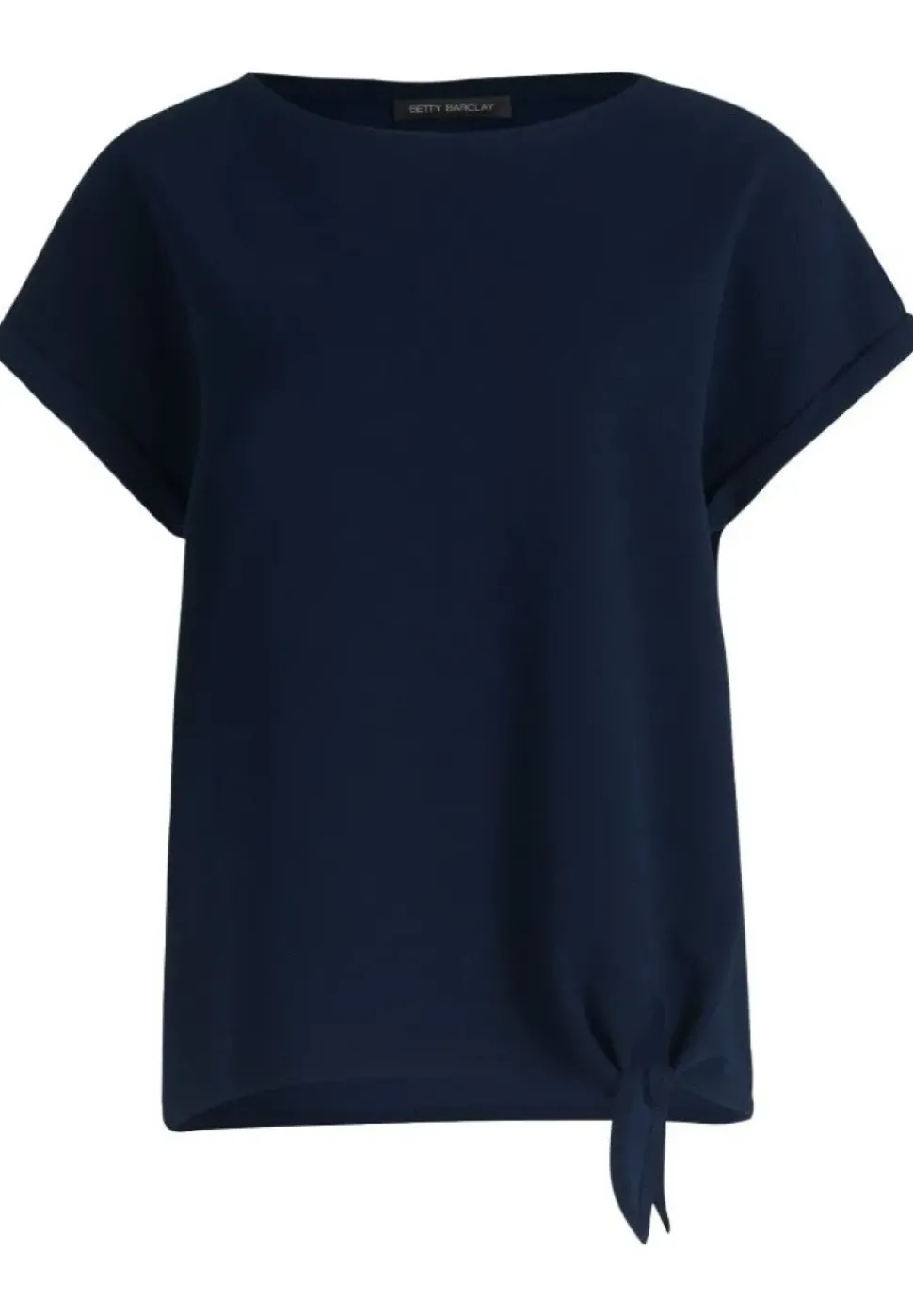 Betty Barclay T- Shirt Schleifenknoten U- Boot- Ausschnitt blau S14 21402781